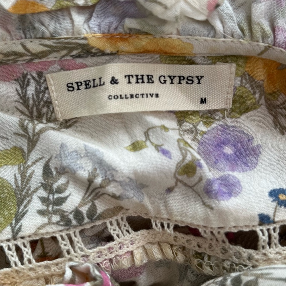 Spell & The Gypsy size M floral pattern sundress - Picture 6 of 6